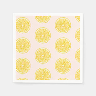 Serviette En Papier Petite cravate sur le chemin baby shower citrus ci