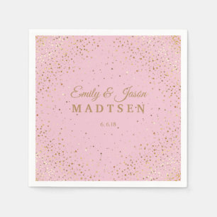 Serviette En Papier Petite Golden Stars Papier Mariage
