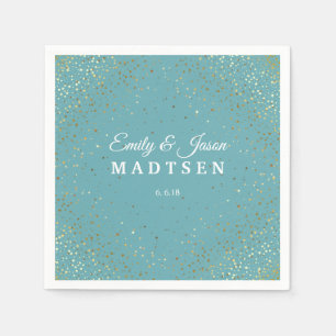 Serviette En Papier Petite Golden Stars Papier Mariage