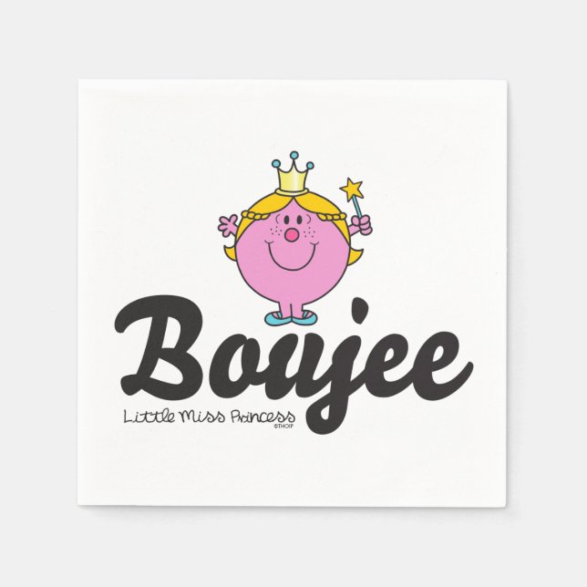 Serviette En Papier Petite Miss Princesse Boujee (Devant)
