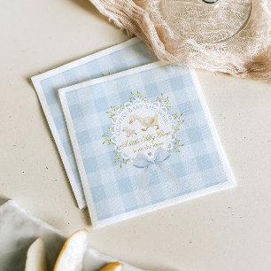 Serviette En Papier Petite Oie Ridicule Fête de Naissance à Carreaux B