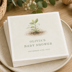 Serviette En Papier Petite Pousse en Route Fête de Naissance