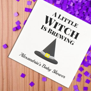 Serviette En Papier Petite Sorcière Prépare une Grossesse pour Hallowe