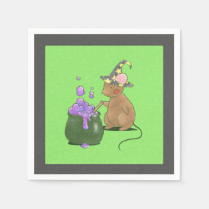 Serviette En Papier Petite souris éffrayante