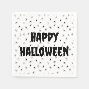 Serviette En Papier Petites araignées éffrayantes à l'Halloween