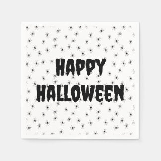 Serviette En Papier Petites araignées éffrayantes à l'Halloween