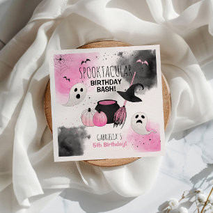 Serviette En Papier Petites Filles Spooktacular Halloween Anniversaire