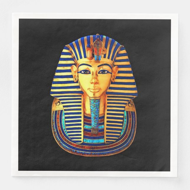 Serviette En Papier Pharaon égyptien antique du roi Toutankhamon (Devant)
