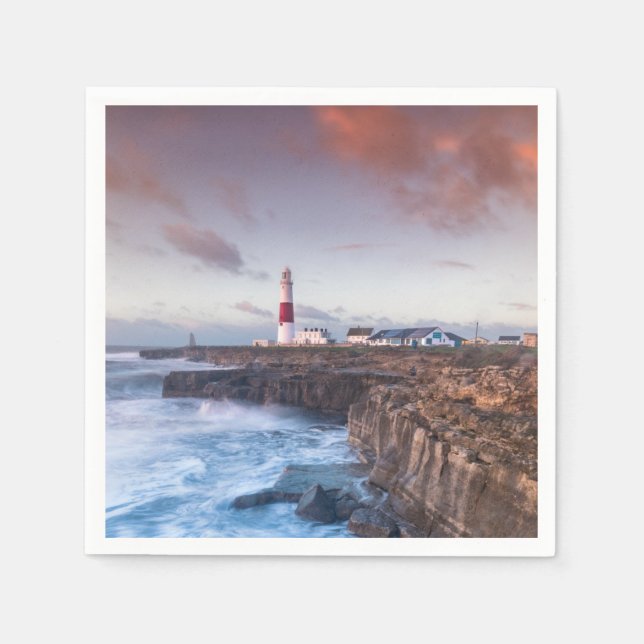 Serviette En Papier Phare Angleterre (Devant)