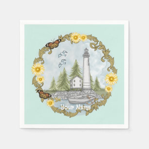 Serviette En Papier Phare Floral Alabama
