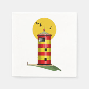 Serviette En Papier Phare Pilsum Allemagne