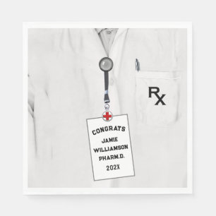 Serviette En Papier Pharmacy School Graduation