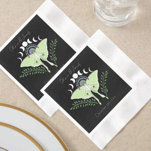 Serviette En Papier Phases Luna Moth Moon
