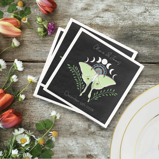 Serviette En Papier Phases Luna Moth Moon (Créateur téléchargé)