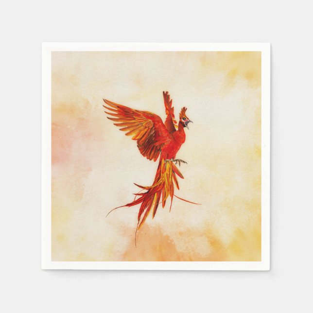 Serviette En Papier Phoenix Rising - #2 (Devant)