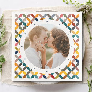 Serviette En Papier Photo Custom Colorful Personalized