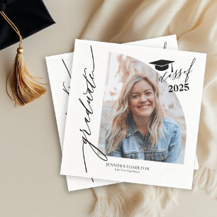 Serviette En Papier Photo du Graduate Party