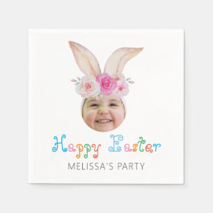 Serviette En Papier Photo Easter Watercolor Bunny