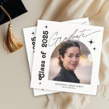 Photo Graduation Party Retro Typographie