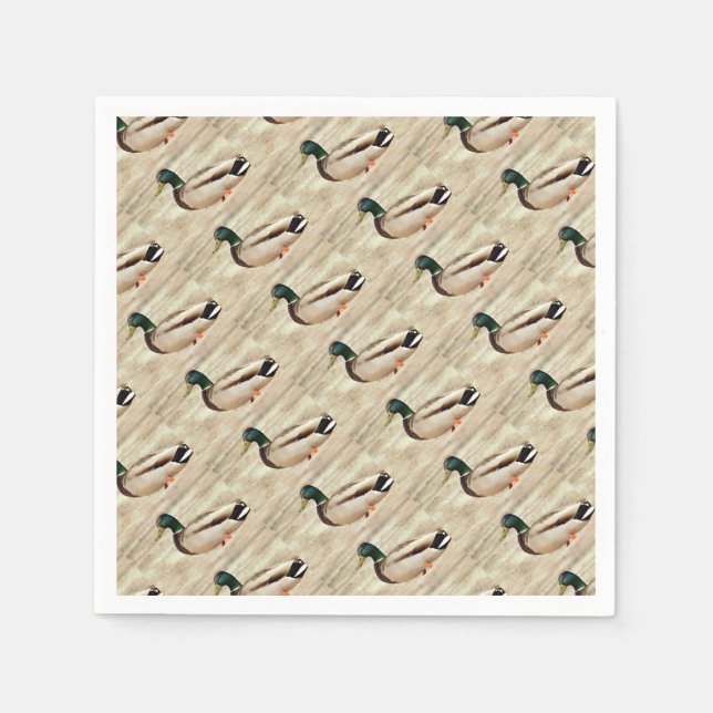 Serviette En Papier Photo Mallard Duck (Devant)
