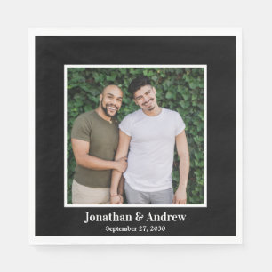 Serviette En Papier Photo Mariage LGBTQ