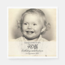 Photo Minimaliste 90e Anniversaire