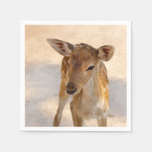 Serviette En Papier Photographie de cerfs fantaisistes de la forêt