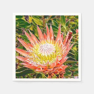 Serviette En Papier Photographie de fleurs australiennes de Protea