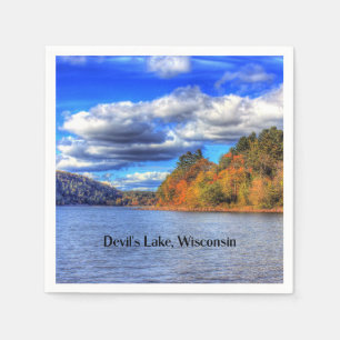 Serviette En Papier Photographie panoramique du Devil's Lake, Wisconsi