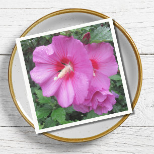 Serviette En Papier Photographie rose florale