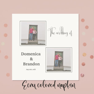 Serviette En Papier Photos serviettes de mariage personnalisées
