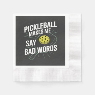 Serviette En Papier pickleball drôle me fait dire des gros mots