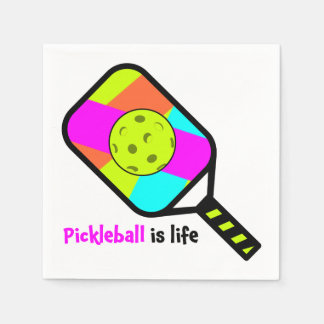 Serviette en papier Pickleball est la vie
