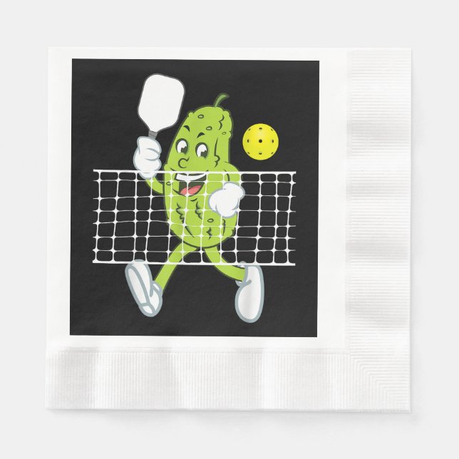 Serviette En Papier Pickleball Jouer - Drôle Pickleball Paddle (Devant)