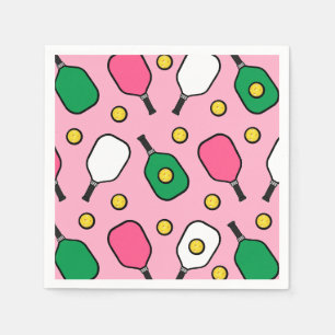 Serviette En Papier Pickleball Party