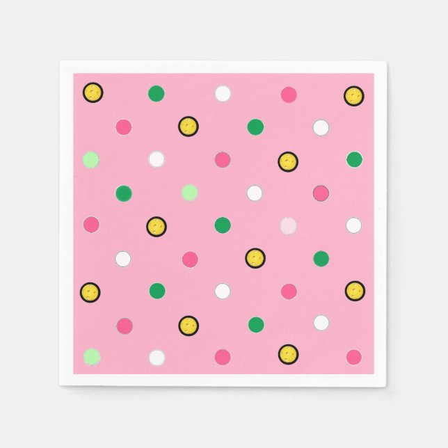 Serviette En Papier Pickleball Party (Devant)
