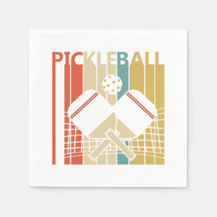 Serviette En Papier Pickleball vintage