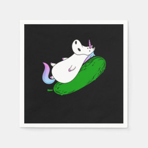Serviette En Papier Picks Unicorn Cucumber Gherkin enfant