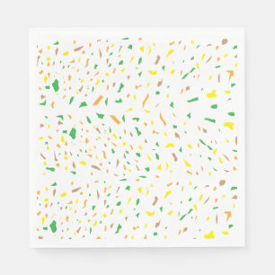 Serviette En Papier Pièces colorées de Terrazzo