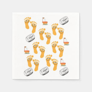 Serviette En Papier Pieds de savon serviette