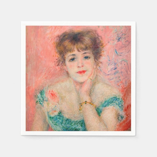 Serviette En Papier Pierre-Auguste Renoir - Actrice Jeanne Samary (Devant)