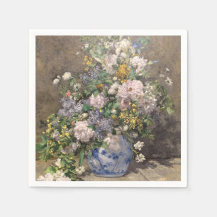 Serviette En Papier Pierre-Auguste Renoir Bouquet printanier    