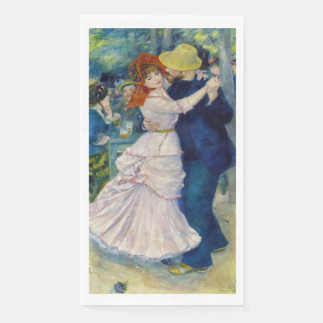 Serviette En Papier Pierre-Auguste Renoir - Danse à Bougival (Devant)