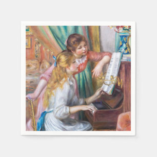 Serviette En Papier Pierre Auguste Renoir - Jeunes filles au piano