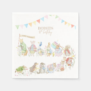 Serviette En Papier Pierre le lapin Premier anniversaire