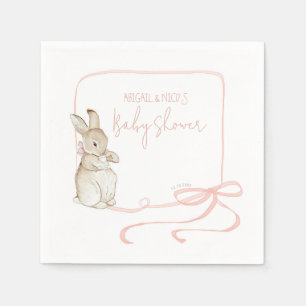 Serviette En Papier Pierre rose le lapin Beatrix Potter Baby shower