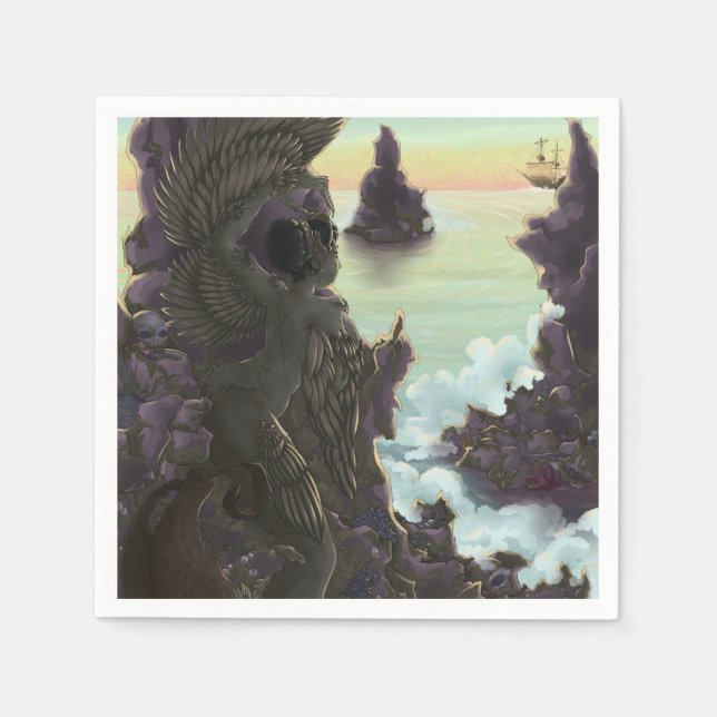 Serviette En Papier Pierres Siren (Devant)