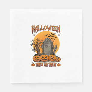 Serviette En Papier Pierres tombales de mains de zombie pour la tourné