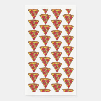 Serviette En Papier piezas de pizza idividuales en patrón