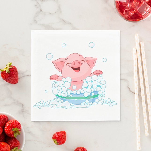 Serviette En Papier Piglet Prise De Papier De Bain Napkins (Créateur téléchargé)
